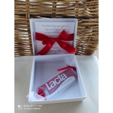 Προσκλητήριο Γάμου χειροποίητο κουτί λευκό 